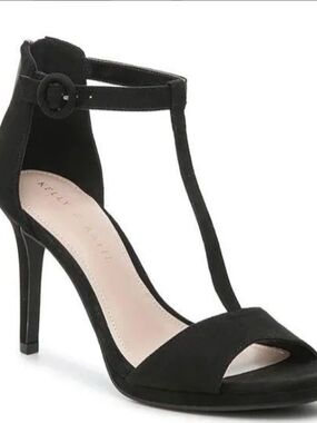 Kelly & Conrad Black T-Strap High Heel Sandal - Women
